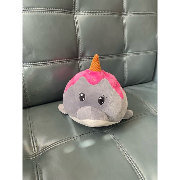 Spark Create Imagine Narwhal Plush Toy 9" Unicorn Whale Dolphin Ice Cream - Picture 3 of 8